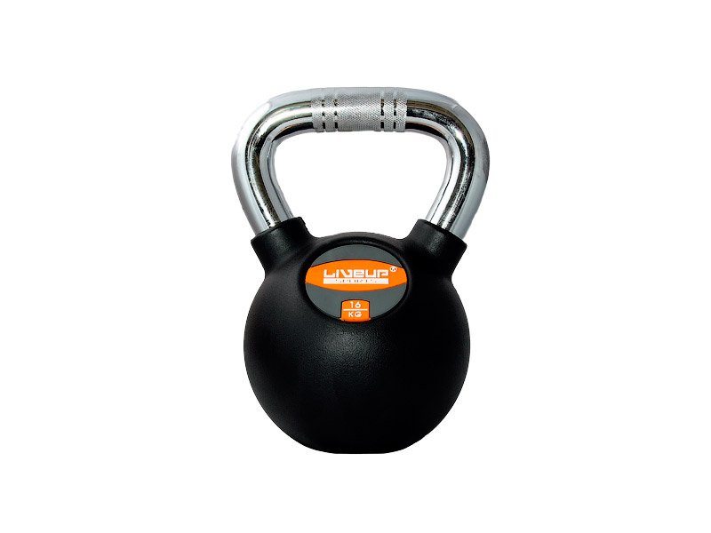 Гиря в гумовій оболонці LiveUp RUBBER KETTEL BELL, 16 кг, LS2044-16 фото товару