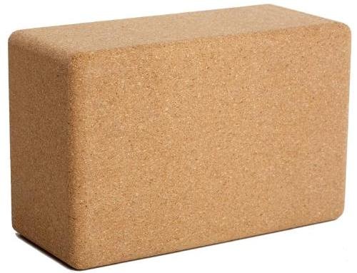 Блок для йоги корковий LiveUp YOGA BRICK фото товару