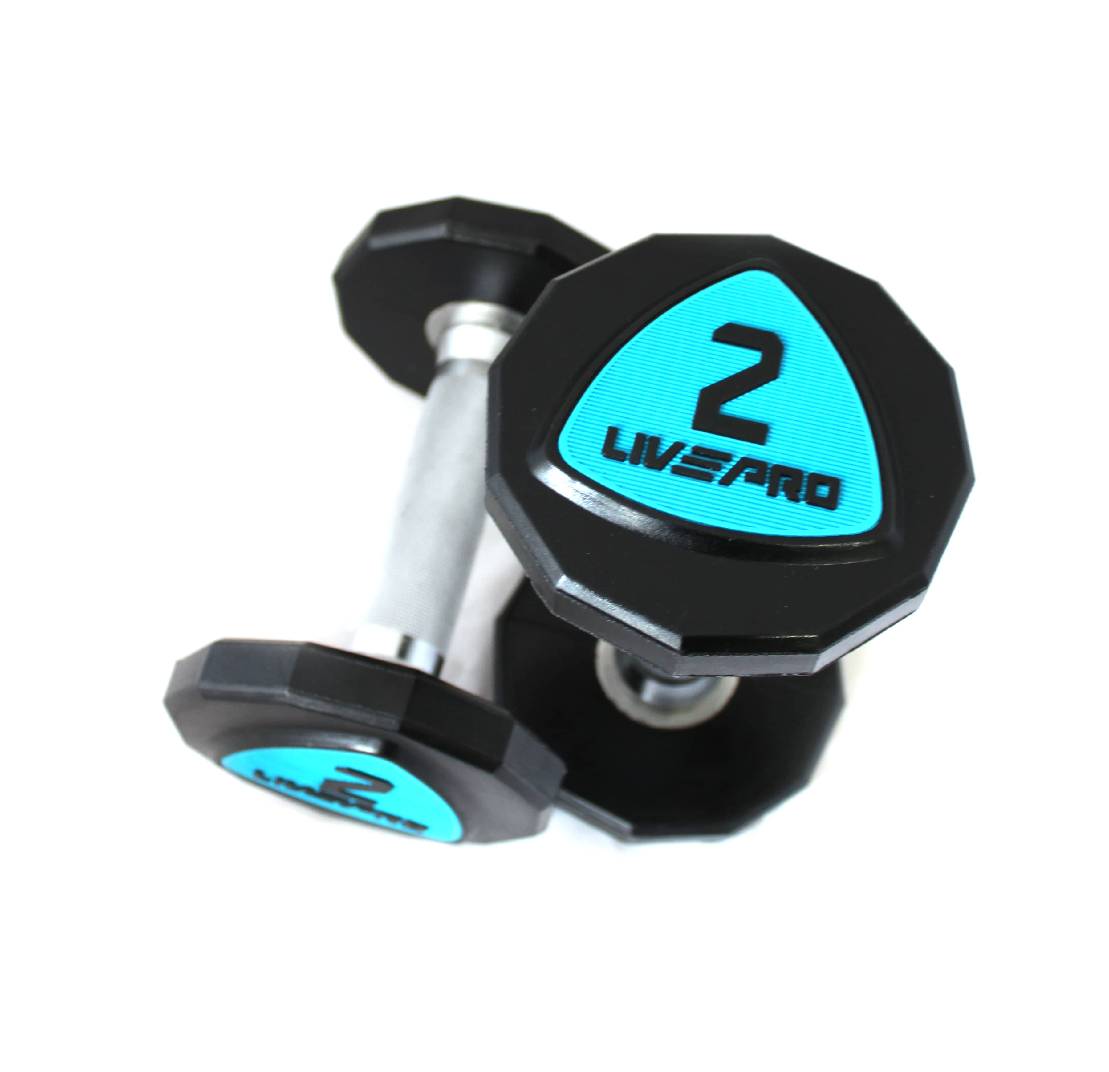 Уретанові 12-гранні гантелі LivePro URETHANE DUMBBELL LP8003-2 фото товару