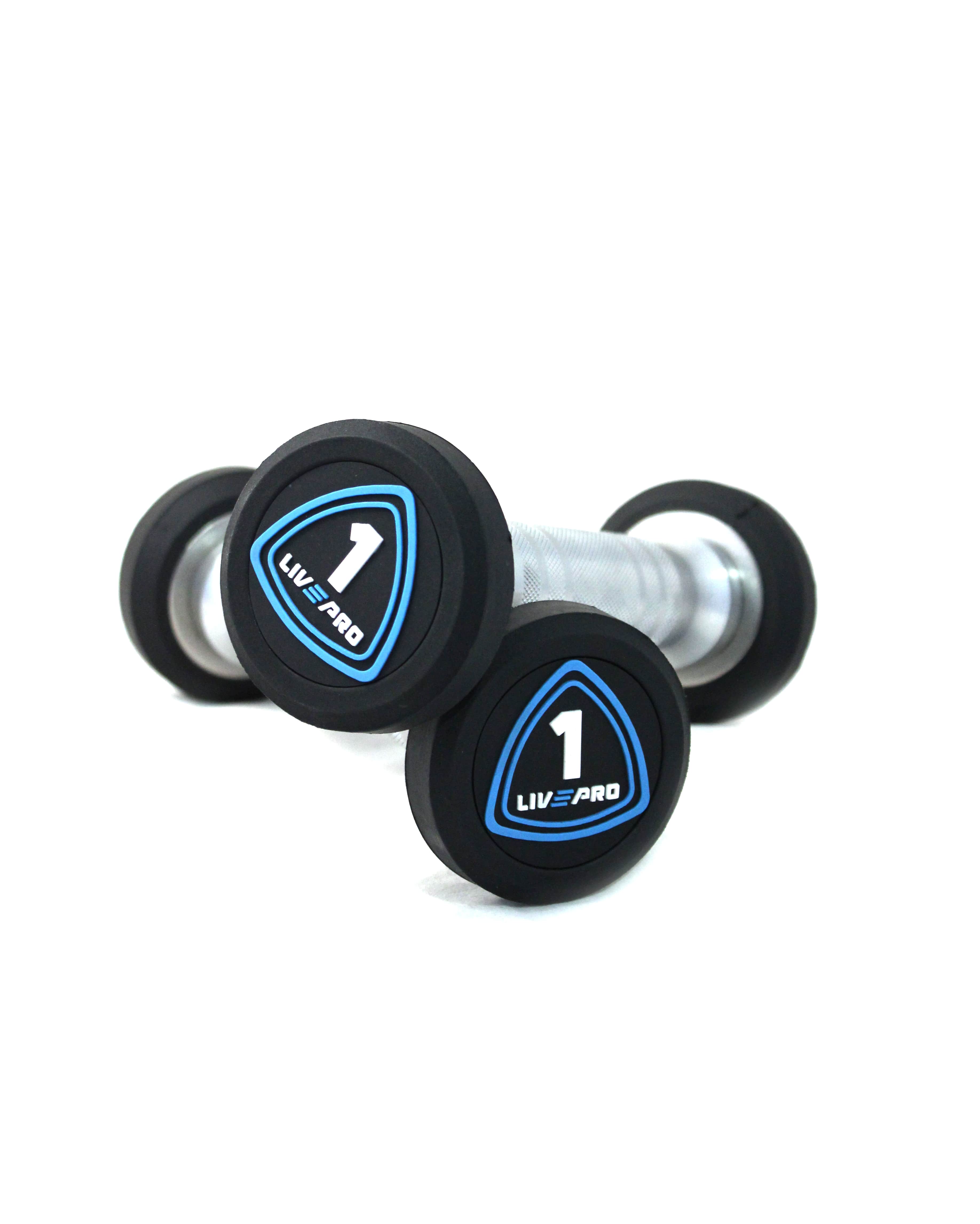 Уретанові гантелі LivePro URETHANE STUDIO DUMBBELLS LP8075-1 фото товару