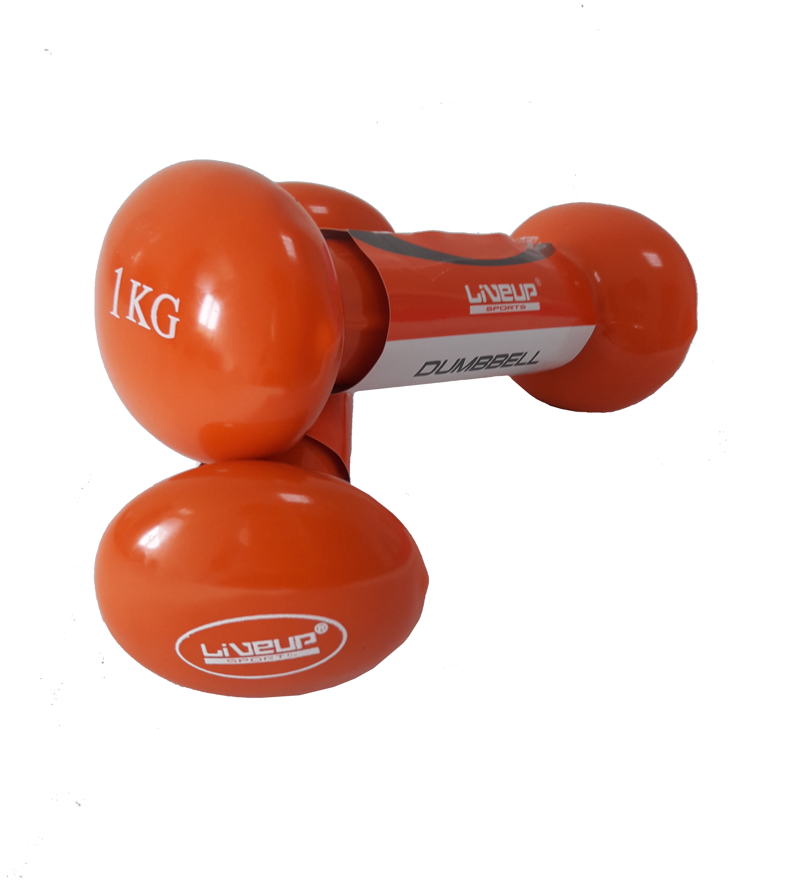 Гантелі пара LiveUp VINYL DUMBBELL EGG HEAD-2 * 1KG LS2001-1 (пара) фото товару