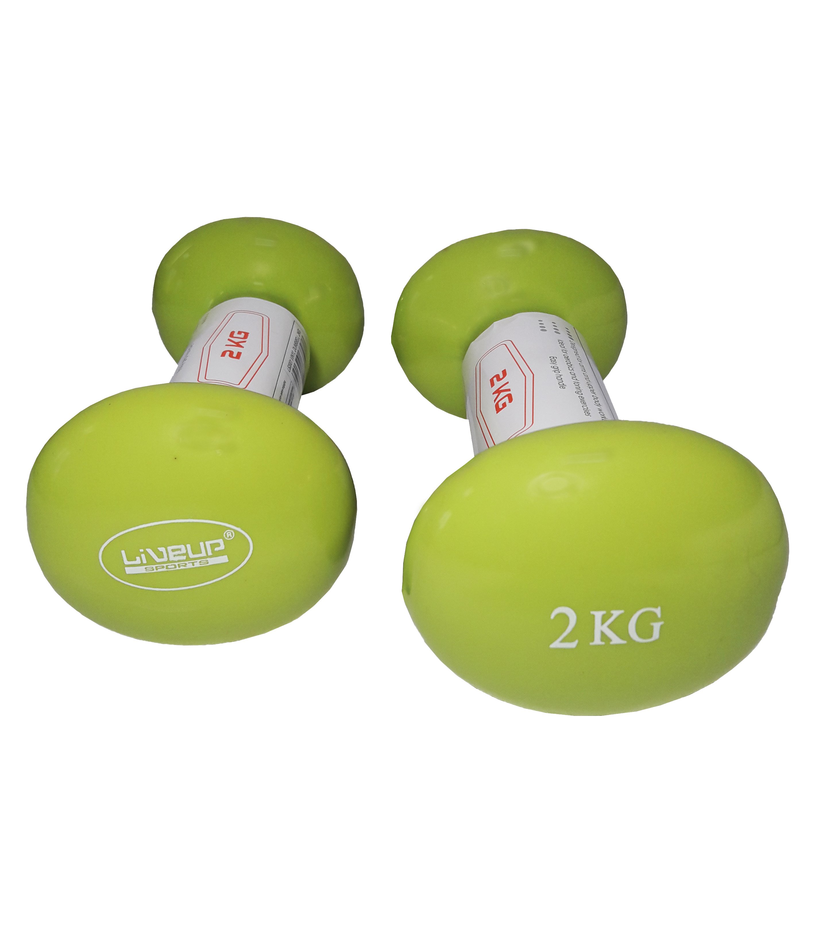 Гантелі пара LiveUp VINYL DUMBBELL EGG HEAD-2 * 2KG LS2001-2 (пара) фото товару