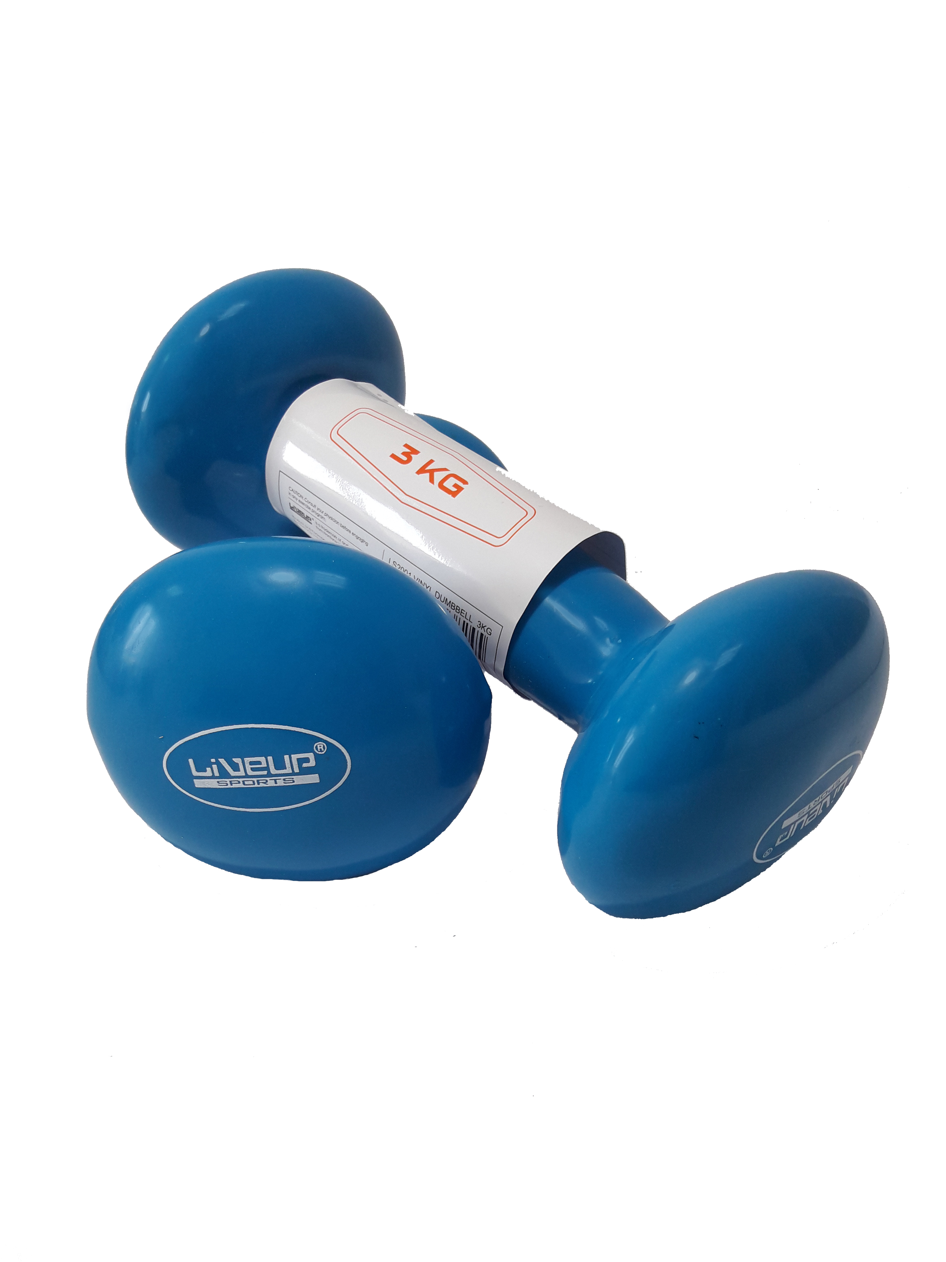 Гантелі пара LiveUp VINYL DUMBBELL EGG HEAD-2 * 3KG LS2001-3 (пара) фото товару