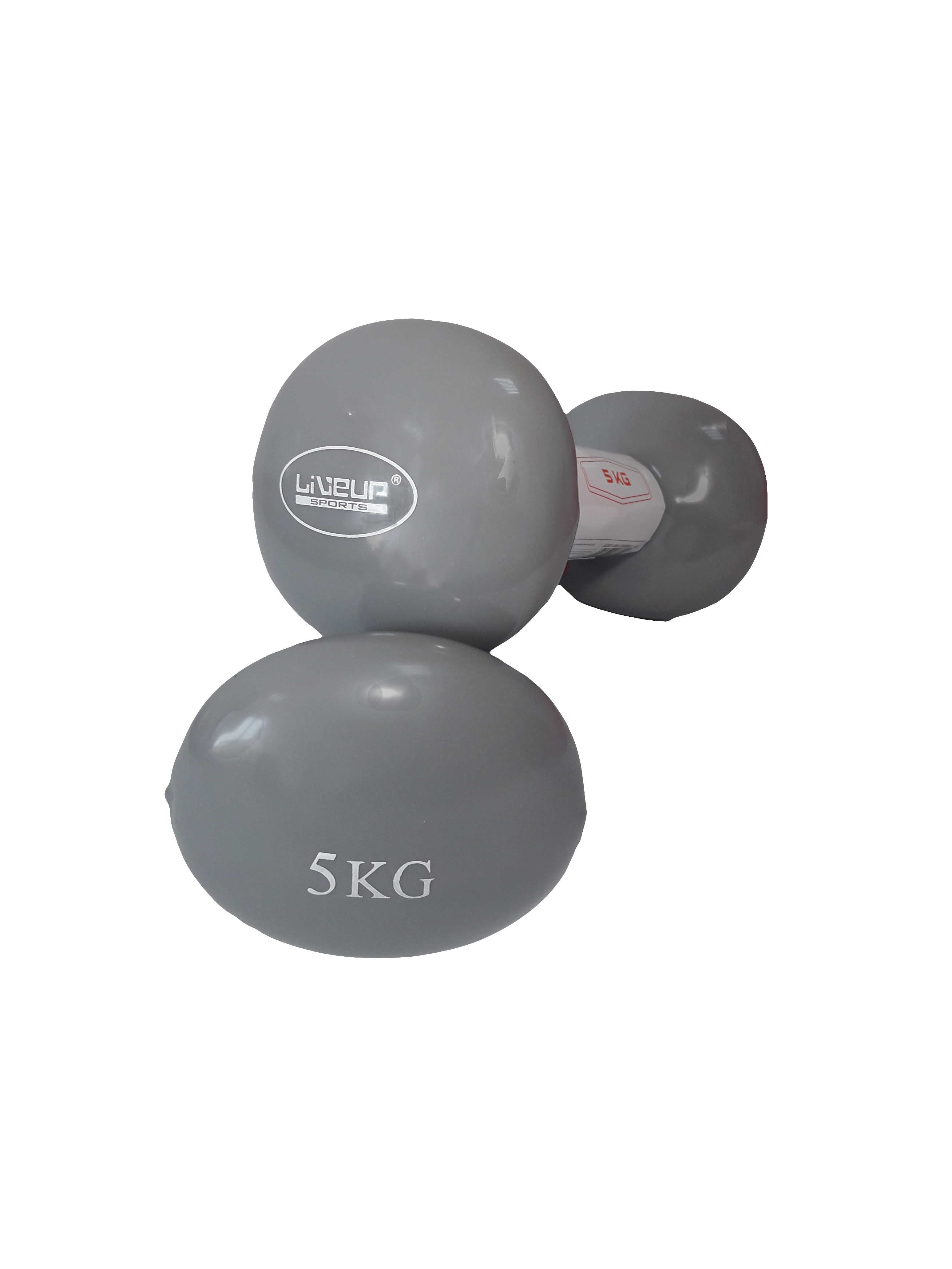 Гантелі пара LiveUp VINYL DUMBBELL EGG HEAD-2 * 5KG LS2001-5 (пара) фото товару