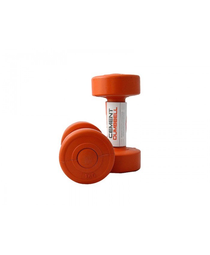 Гантелі LiveUp CEMENT DUMBELL orange 2 шт. по 1 кг фото товару