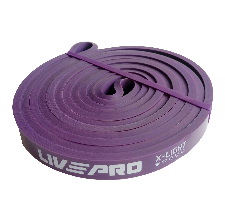 Еспандер для тренувань LivePro SUPER BAND X-light фіолетовий фото товару