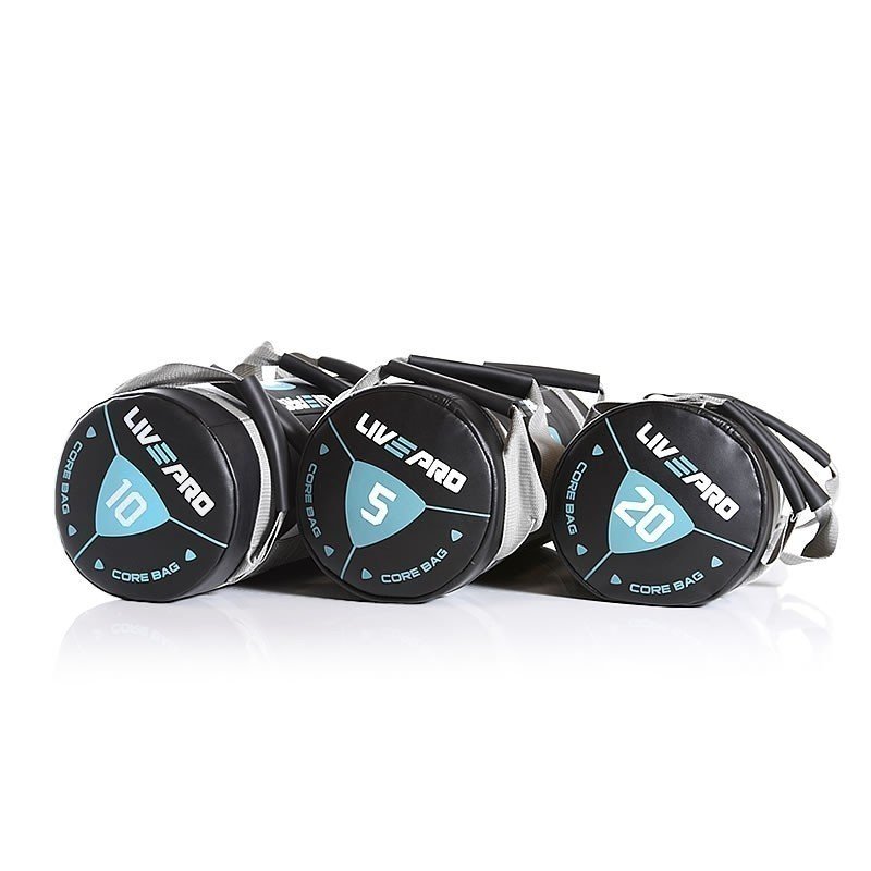Мішок для кроссфіта LivePro POWER BAG чорний / сірий 10 кг фото товару