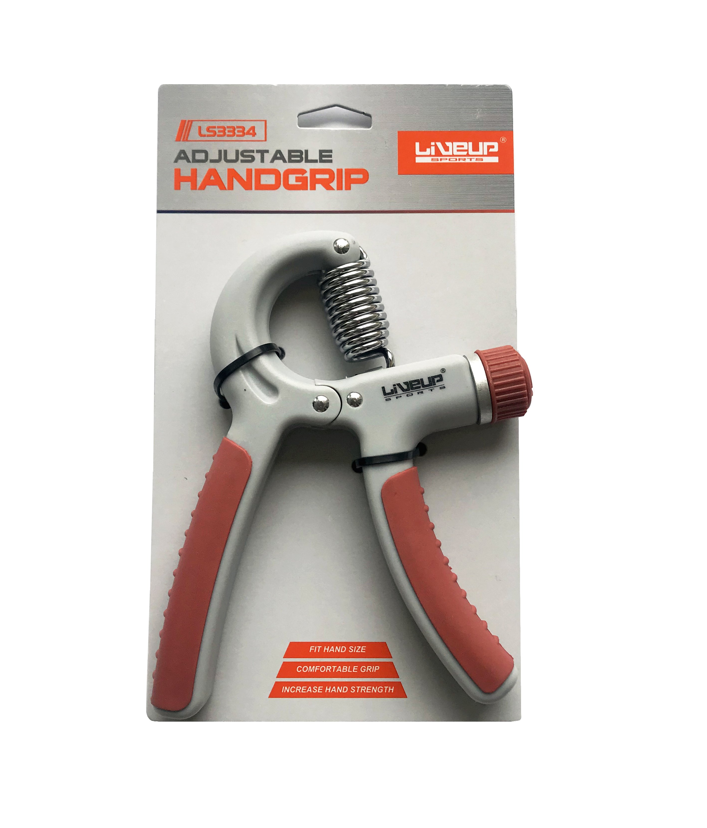 Еспандер для долоні LiveUp ADJUSTABLE HAND цегляний фото товару