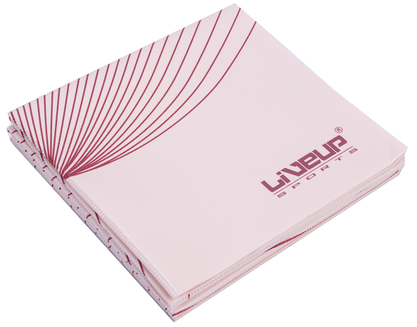 Складаний килимок для йоги LiveUp FOLDABLE YOGA MAT рожевий фото товару