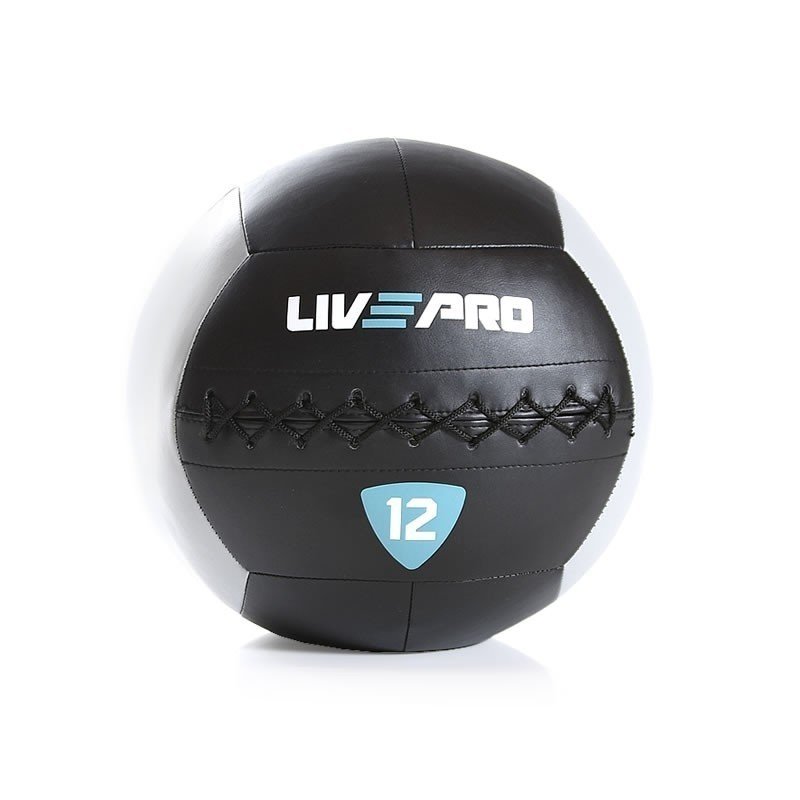 Мяч для кроcсфіта LivePro WALL BALL чорний / сірий фото товару