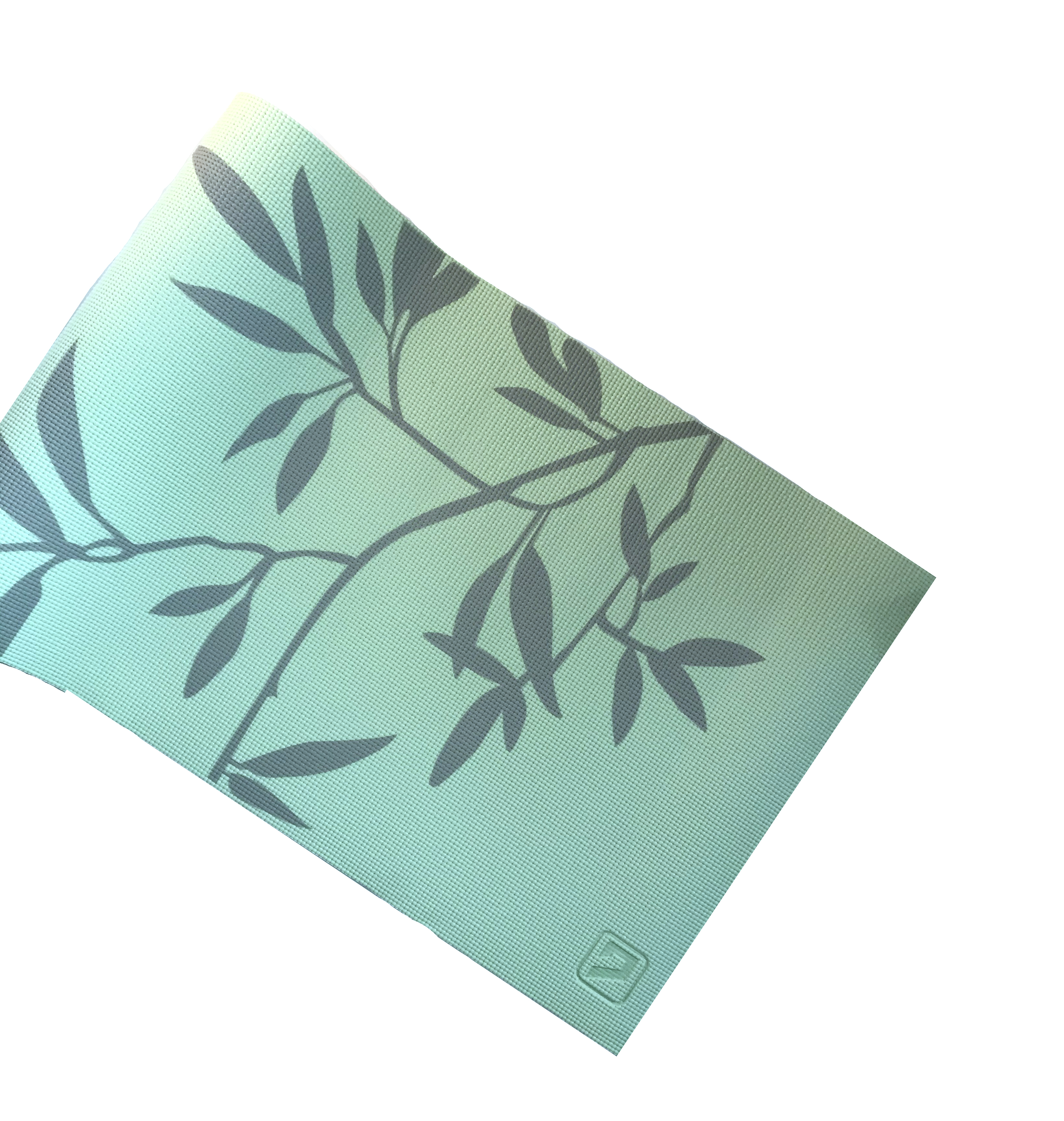 Йога-килимок LiveUP PVC PRINTED YOGA MAT зелений фото товару