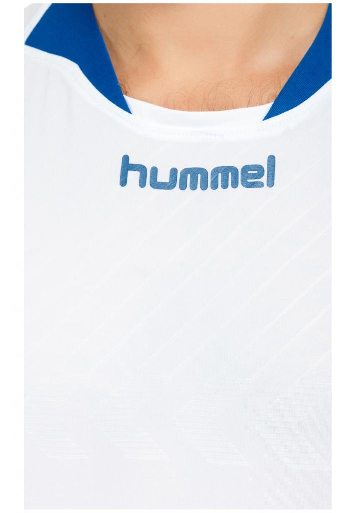 Футболка Hummel TEAM PLAYER MATCH JERSEY бело-синяя фото товара