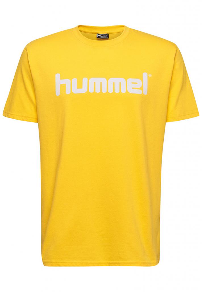 Футболка Hummel HMLGO COTTON LOGO T-SHIRT S/S желтая фото товара