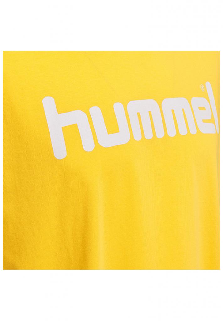 Футболка Hummel HMLGO COTTON LOGO T-SHIRT S/S желтая фото товара