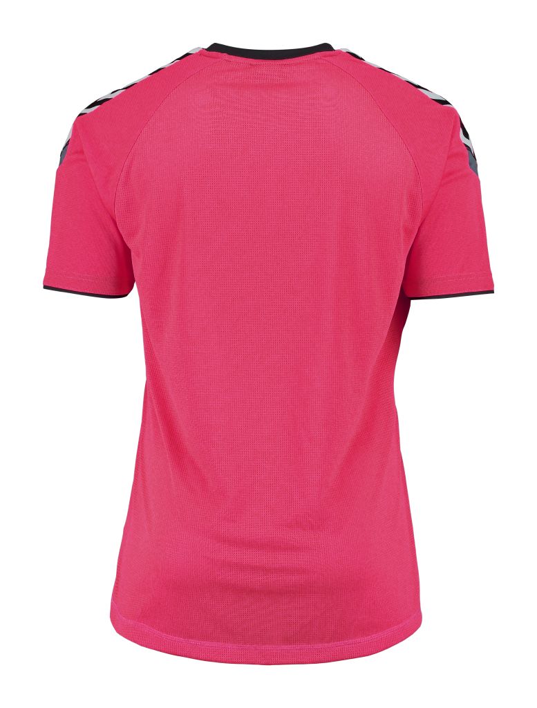 Футболка Hummel AUTH. CHARGE SS POLY JERSEY малиновая фото товара