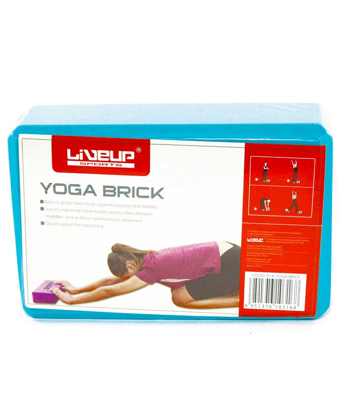 Блок для йоги LiveUp EVA BRICK, LS3233A-b фото товару
