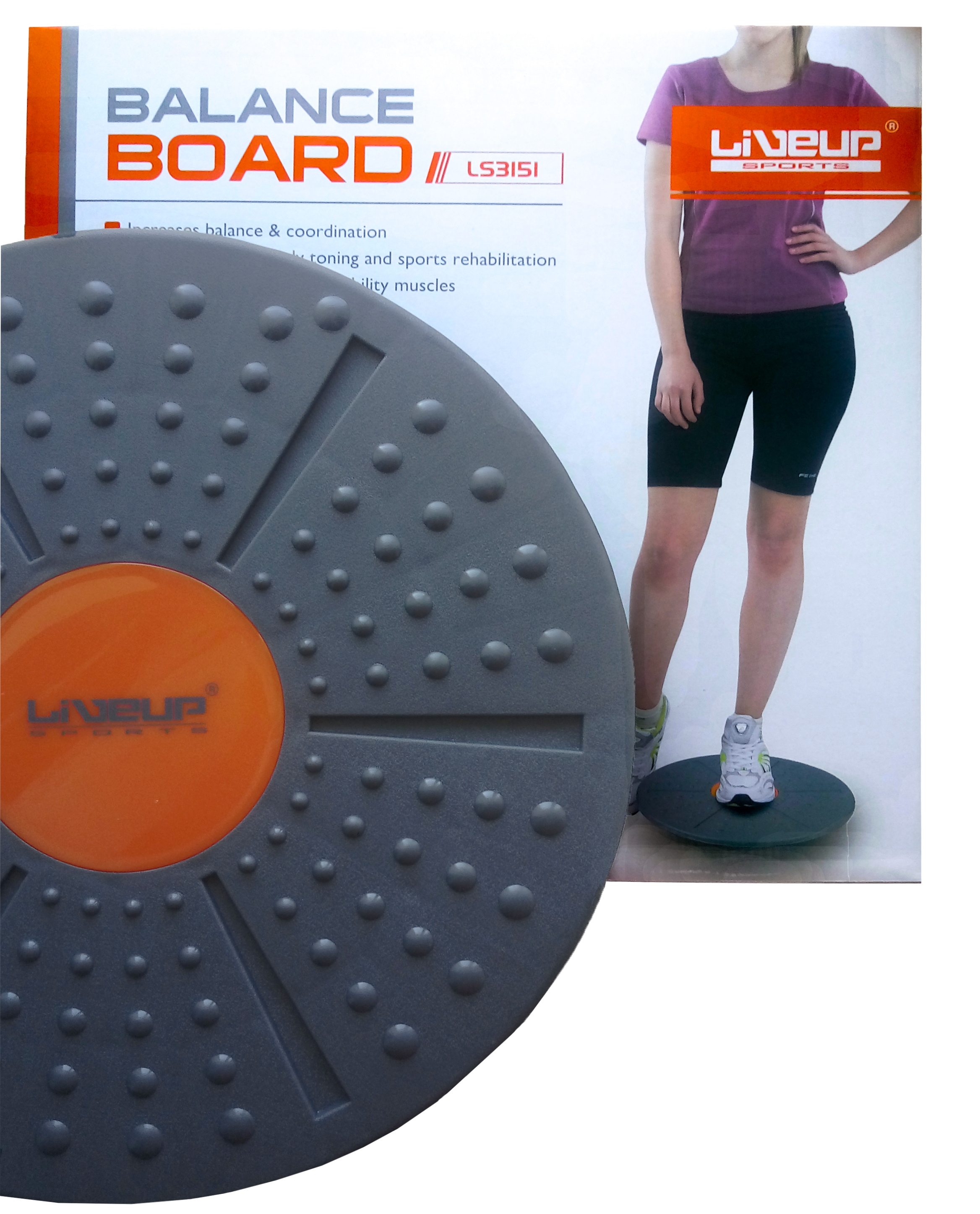 Баланс-борд пластиковый LiveUp BALANCE BOARD, LS3151A фото товара