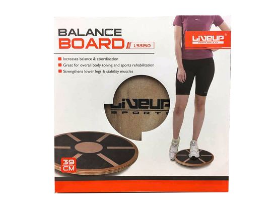Баланс-борд деревяний LiveUp BALANCE BOARD, LS3150 фото товару