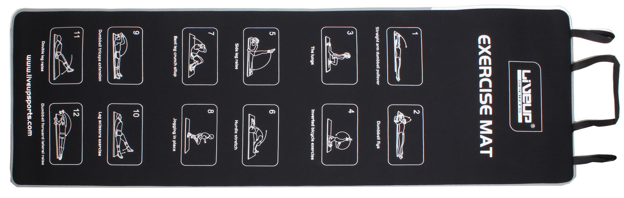 Килимок для тренувань LiveUp NEOPRENE EVA MAT, LS3258 фото товару