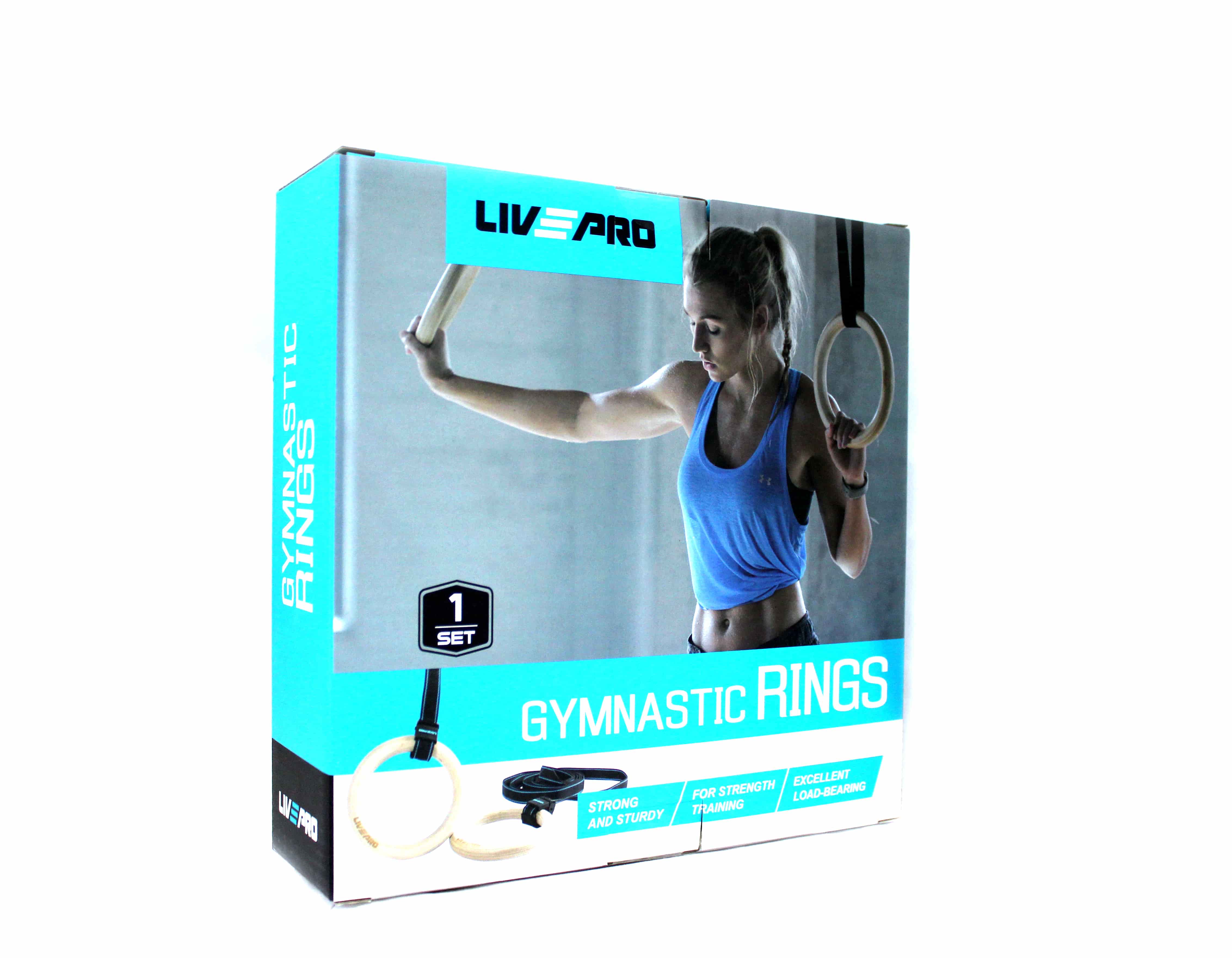 Гімнастичні кільця LivePro WOOD GYM RING LP8123 фото товару