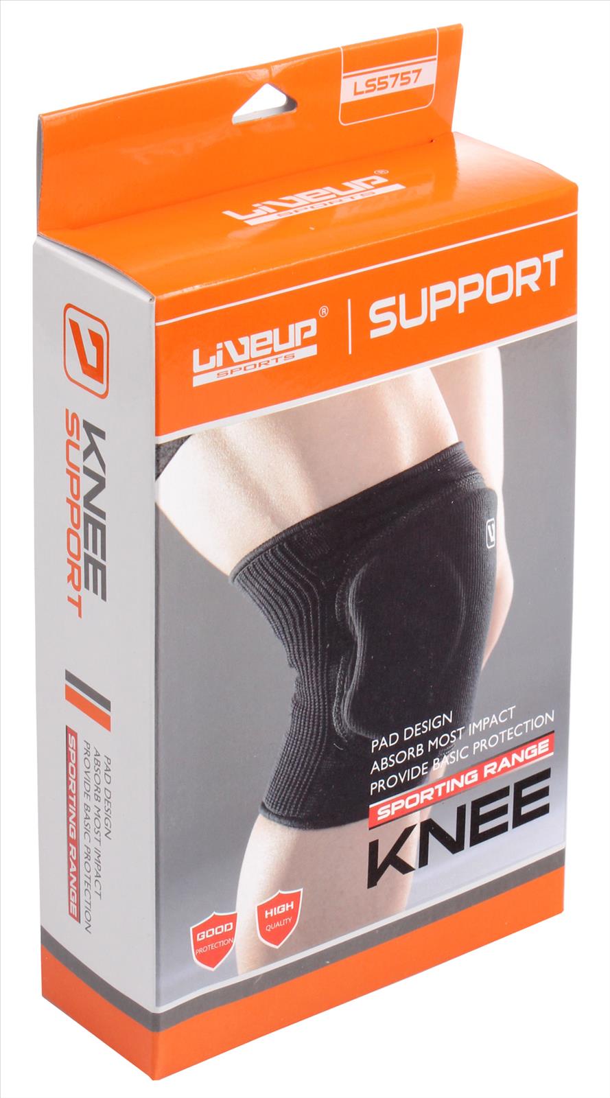 Наколенник защитный KNEE SUPPORT LiveUp черный фото товара