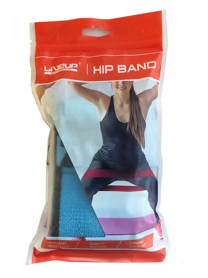 Еспандер для пілатесу LiveUp HIP BAND фіолетовий фото товару
