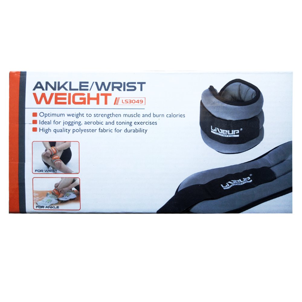 Утяжелители для рук/ног 2х1 кг сер. LS3049-1 WRIST фото товара