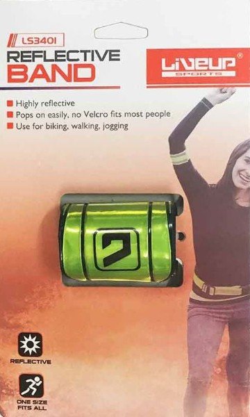 Светоотражающая лента LiveUp REFLECTIVE BAND желтая фото товара