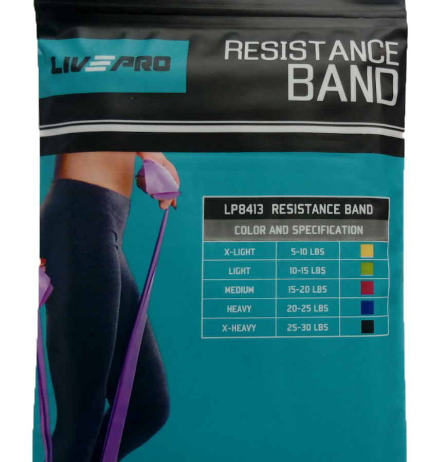 Еспандер-стрічка LivePro RESISTANCE BAND Light зелений фото товару
