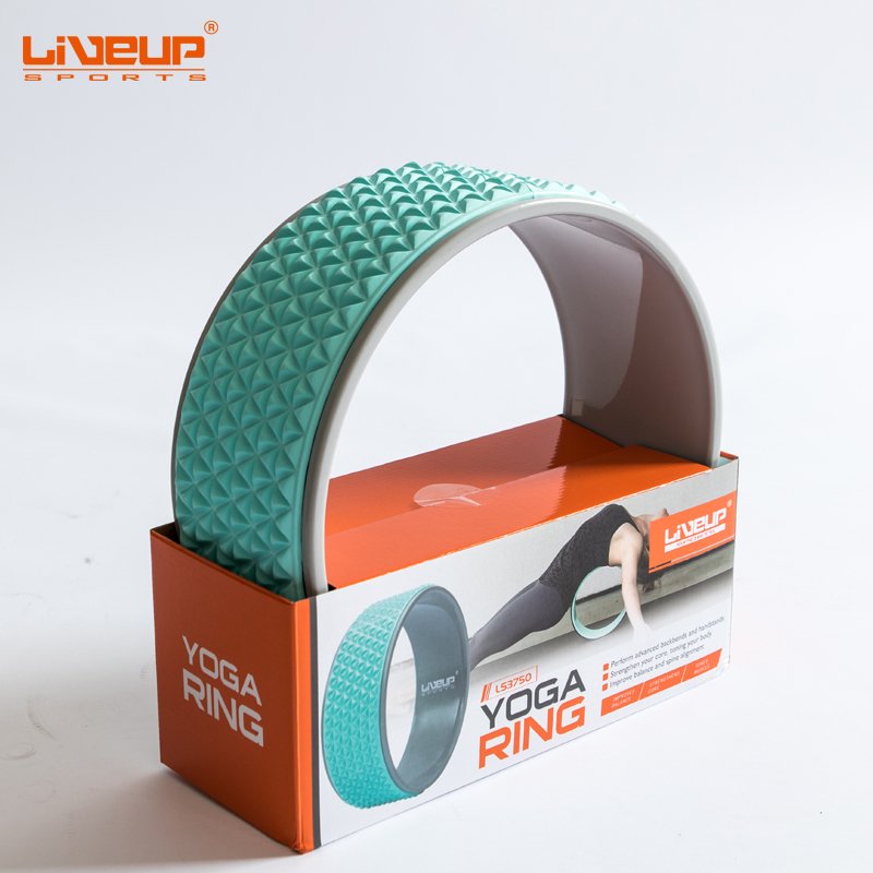 Колесо для йоги та фітнесу LiveUp YOGA RING блакитний фото товару
