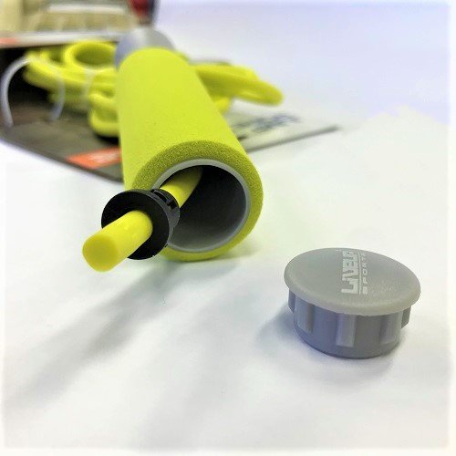 Скакалка LiveUP PVC FOAM HANDLE JUMP ROPE жовтий фото товару