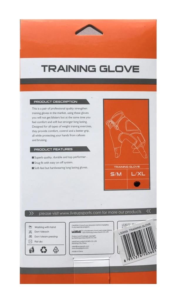 Рукавички для фітнесу LiveUp TRAINING GLOVES фото товару