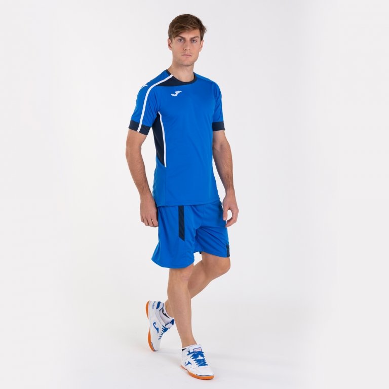 Комплект футбольной формы Joma ROMA II сине-т.синий фото товара