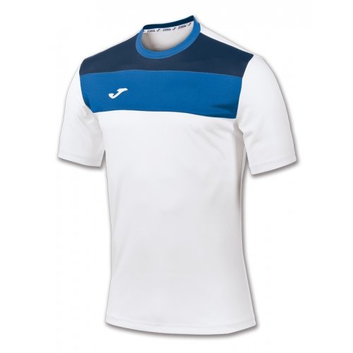 Футболка Joma CREW бiло-синя Футболка Joma CREW бiло-синя фото товару