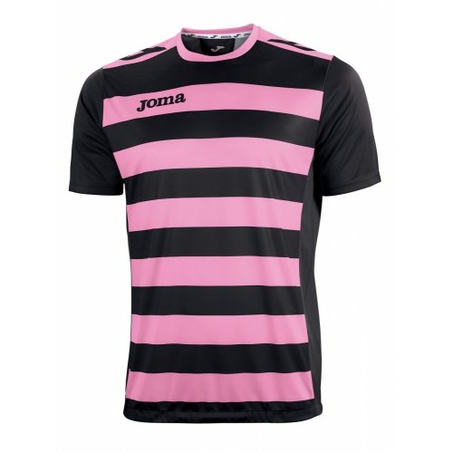 Футболка Joma Europa ІІ рожево-чорна M фото товару