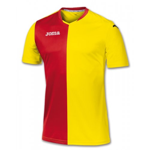 Футболка Joma PREMIER жёлто-красная к/р фото товара