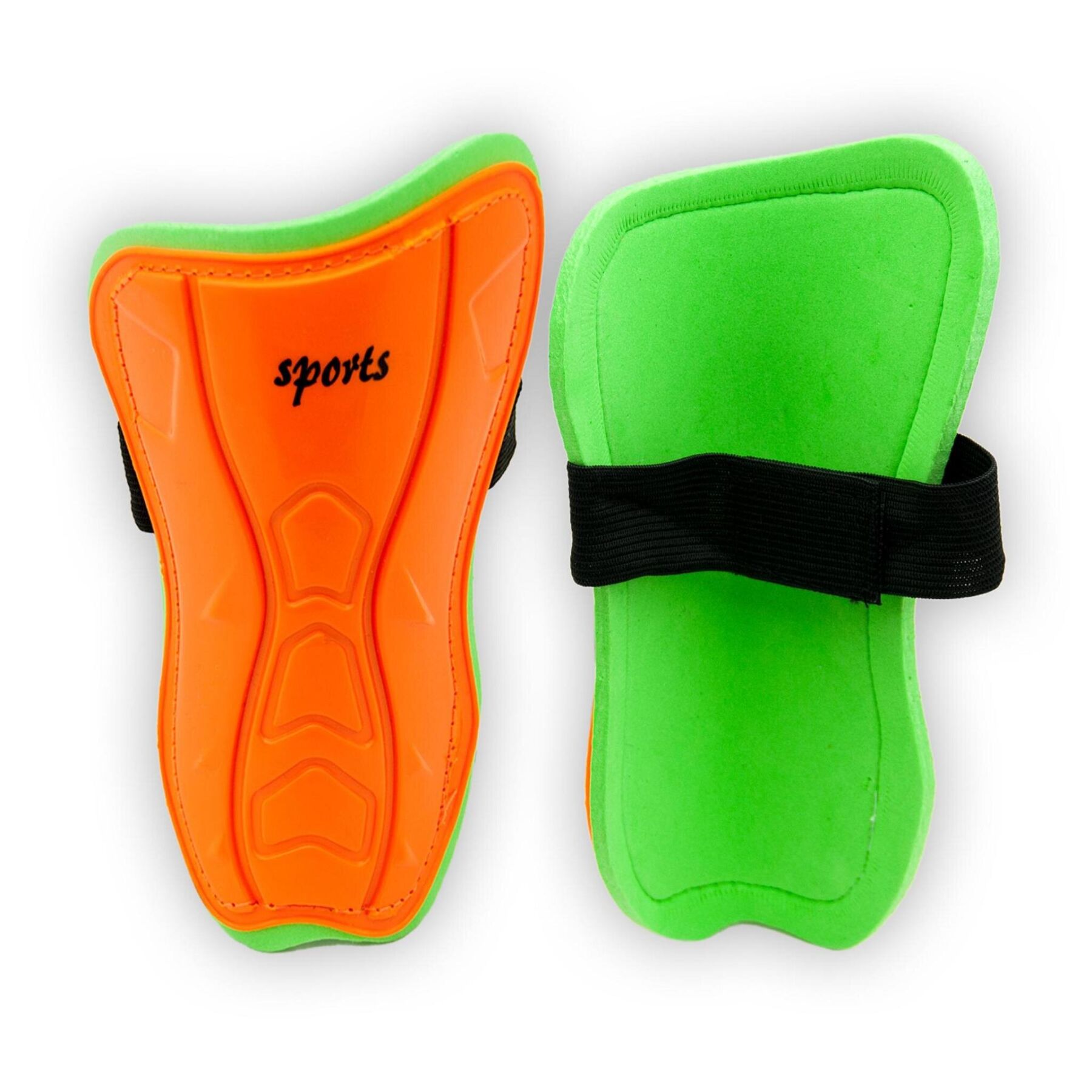 Щитки футбольные десткие L оранжевые фото товара