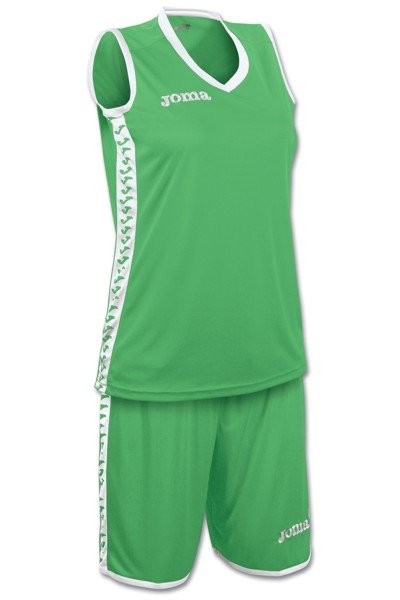 Баскетбольна форма Joma PIVOT SET жіноча зелено-біла M фото товару
