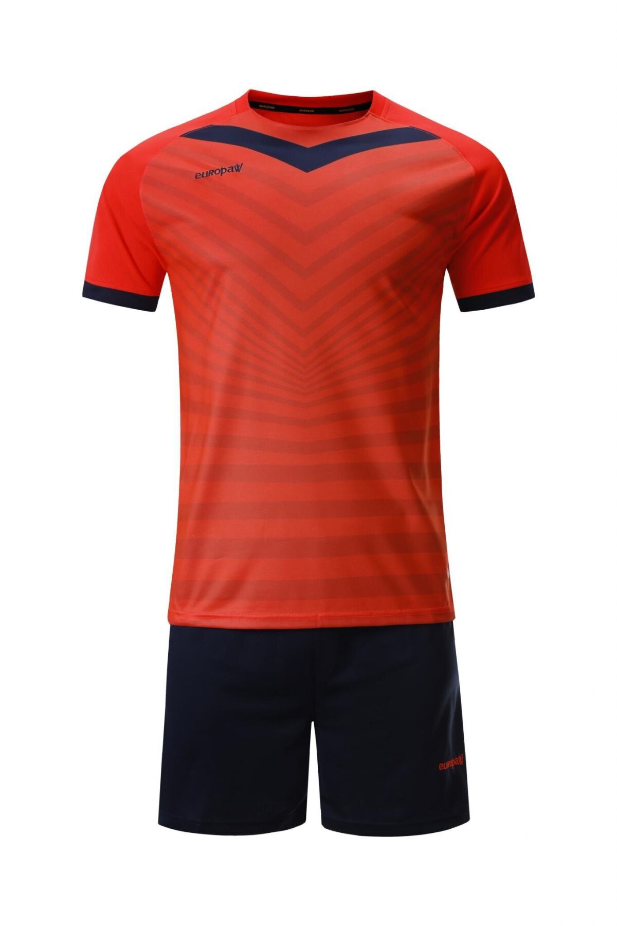 Футбольна форма дитяча (kid) Europaw 026 коралово-т.синя фото товару