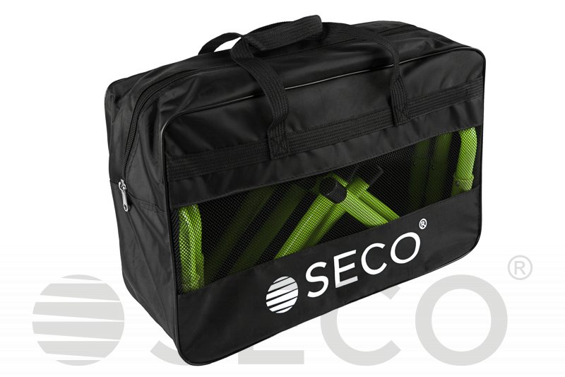 Набор тренировочных барьеров для бега SECO® 15-33 см неонового цвета (5 шт) фото товара