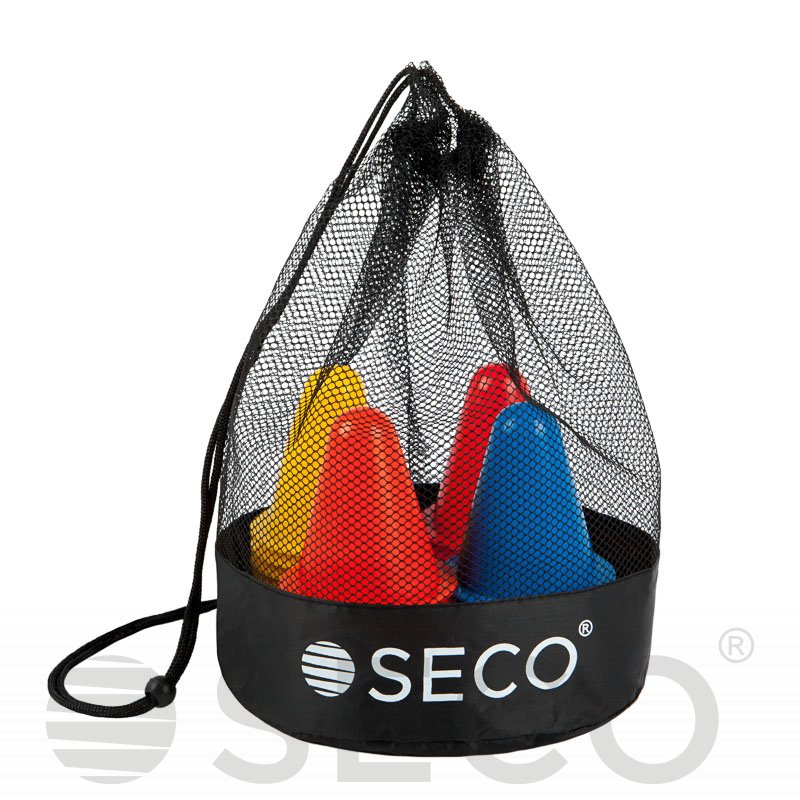 Набір конусів для тренувань SECO® 8 см 4 кольори (40 штук) фото товару
