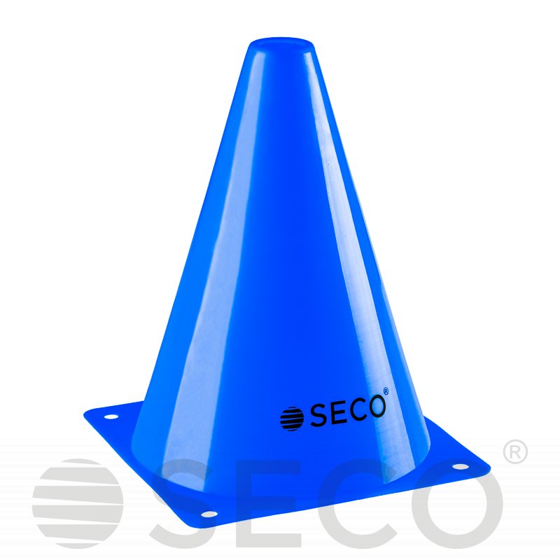 Тренувальний конус SECO® 18 см синього кольору фото товару