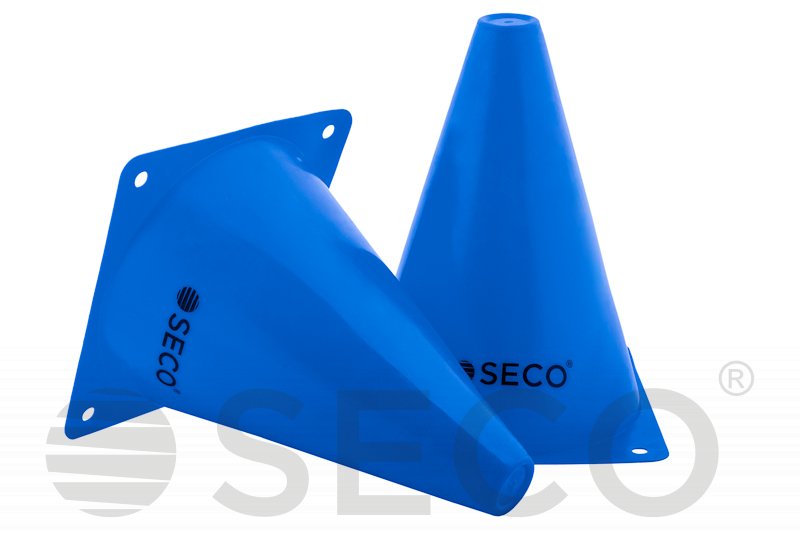 Тренувальний конус SECO® 18 см синього кольору фото товару