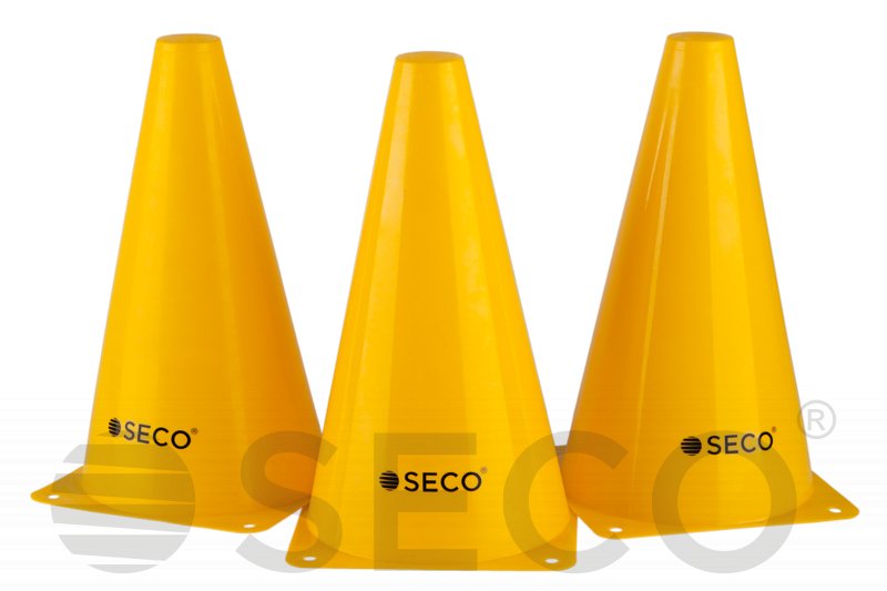 Тренировочный конус SECO® 23 см желтого цвета фото товара