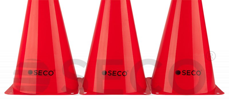 Тренувальний конус SECO® 23 см червоного кольору фото товару