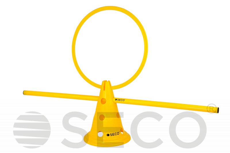 Тренувальний конус з отворами SECO® 30 см жовтого кольору фото товару