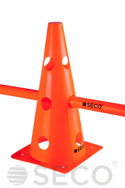 Тренувальний конус з отворами SECO® 32 см помаранчевого кольору фото товару