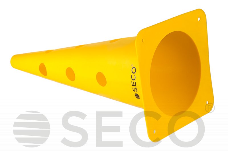 Тренувальний конус з отворами SECO® 48 см жовтого кольору фото товару