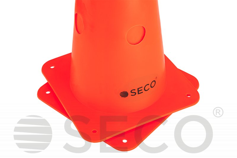 Тренувальний конус з отворами SECO® 48 см помаранчевого кольору фото товару