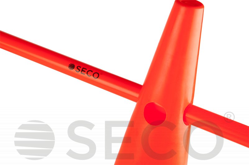 Тренувальний конус з отворами SECO® 48 см помаранчевого кольору фото товару